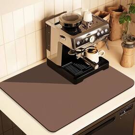 Jusiyley 658359679561 Coffee Mat For Countertops Bar Accessories Fit Under Maker Esp