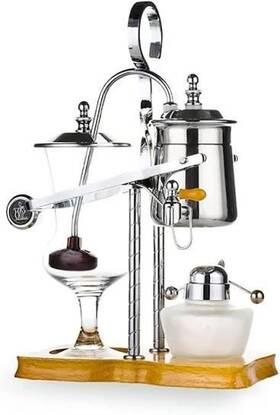 Justnile Cofsip005 Jiale Belgian Royal 1850 Balance Siphon Coffee Maker Silver Retro Vacuum Syphon