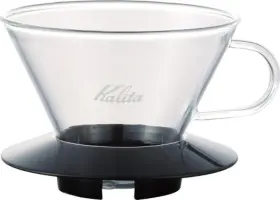 Kalita 735343570599 Wave Pour Over Coffee Dripper Size 185 Makes 16-26oz Single Cup And