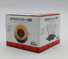 Kalita 901369050391 Wave Series 185 Coffee Dripper Heat Resistant Glass 2-4 People