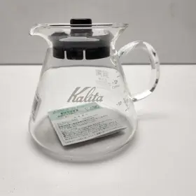 Kalita 901369312550 Replacement 4 Cup Glass Coffee Carafe Black Lid Handle
