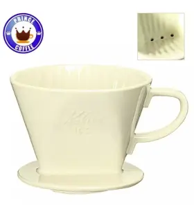 Kalita 901369502043 Pour Over Ceramic Porcelain Coffee Dripper 102 White For 2-4 Cups New