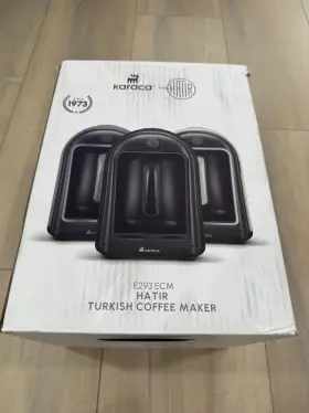 E293-ecm Karaca Hat R E293 Ecm Turkish Coffee Maker Shiny Black 5 Cup Auto Shut-off