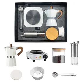 Kd Kaireddis 702524354903 7-in-1 Moka Pot Espresso Set Italian Classic Stovetop Coffee Maker