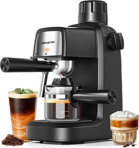 Keenstar Bcm2201 3.5bar Espresso Machine With Milk Frother 800w Compact Black