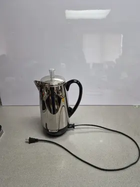 Kcp12 Kenmore Kpc12 Coffee Percolator 12 Cup Stainless Steel Electric Pot Vtg Working