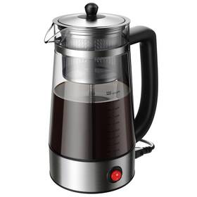Kidisle 8063 Percolator Coffee Pot Electric Maker Medium Silver And Black