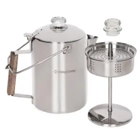 2534 Kingcamp Percolator Coffee Pot Campfire Silver-9 Cup