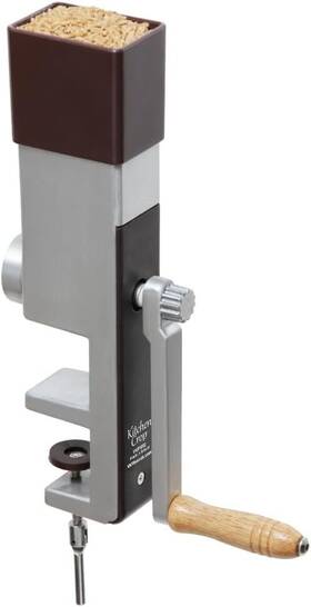 Kitchen Crop Vkp1012 Grain Mill Wheat Flour Grinder Hand Crank Black Or Silver