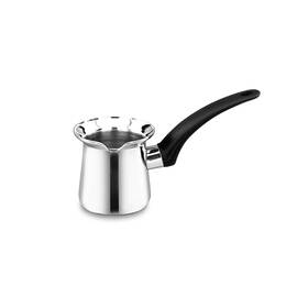Korkmaz A1206 Orbit 6 Ounce Stainless Steel Turkish Coffee Pot In Silver