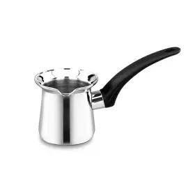 A1208 Korkmaz Orbit 12 Ounce Stainless Steel Turkish Coffee Pot In Silver A1208 Korkmaz Orbit 12 Ounce Stainless Steel Turkish Coffee Pot In Silver