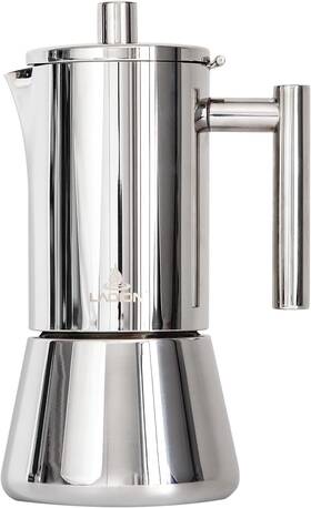 Laoion Ssmk-6c Stovetop Espresso Maker 300ml Moka Pot For 6 Cups Induction Compatible