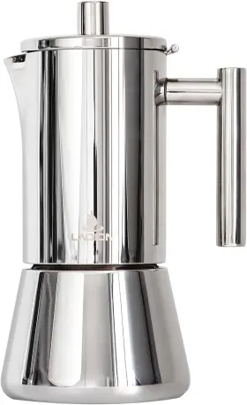 Ssmk-6c Laoion Stovetop Espresso Maker 300ml Moka Pot For 6 Cups Induction Compatible
