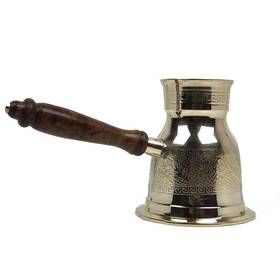 Leathervines 804049821493 Solid Brass Greek Arabic Turkish Coffee Pot Stovetop Maker Briki Ibrik