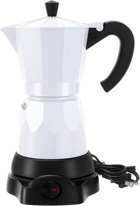 Lemosae 726084794283 Coffee Pot 6 Cup Electric Espresso Maker Italian Moka 300ml Portabl