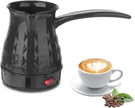 Leopacat5ri4w8eud9 Leopacat Portable Turkish Coffee Pot - 600ml Electric Stainless Steel