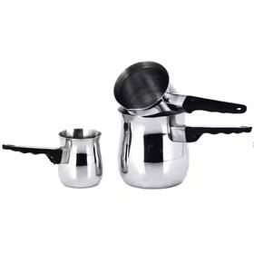 Lexi Home 852038000275 High Quality Stainless Steel Turkish Coffee Maker Set