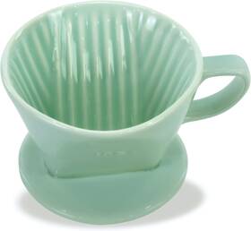 Lhuksgf 445020879855 Pour Over Ceramic - Coffee Dripper Maker With 3 Holes Flat Bottom