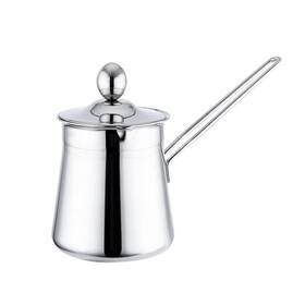 Ligficn 770619899639 Turkish Coffee Maker Stainless Steel Briki Greek Arabic Pot With Heat Resistant