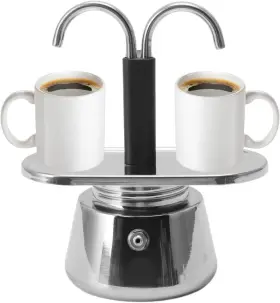 Lizealuckysu035xgpd8 Lizealucky Stainless Steel Moka Pot Stovetop Double Spout Espresso Maker Classic Itali