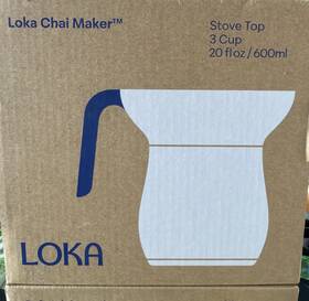 Loka Chm-002 Chai Maker Stove Top 3-cup 20oz/600ml Capacity - New