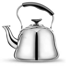 Lynzavix 445044385356 8-cup Mirror Finish Classic Style Stainless Steel Induction Compatible Stovetop