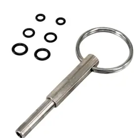 Lzlinyjlong 658358678909 Coffee Machine Repair Tool Key Open Security Oval Head Silver