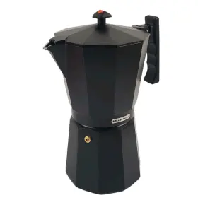 Magefesa 429113134167 Kenia Noir Espresso Stove Top Coffee Maker 12 Cup Aluminium Matte Black Finish