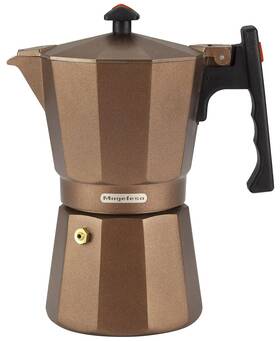 Magefesa 810576030123 Colombia Brown Stovetop Espresso Moka Pot 6-cup/10 Oz Italian Coffee Maker Fo