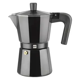 Magefesa 813310015356 Kenia Noir Stovetop Espresso Moka Pot 3-cup/5 Oz Italian Coffee Maker For Cub