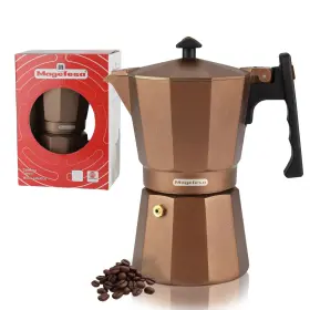 Magefesa 813310019736 Jamaica Brown Stovetop Espresso Moka Pot 12 Cups/20 Oz Italian Coffee Maker