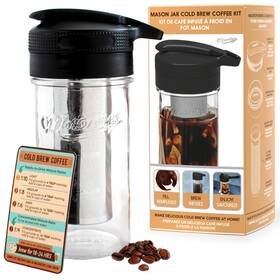 Masontops 829188002213 Cold Brew Makers Kit - Deluxe Iced Coffee Maker With Glass Pitcher