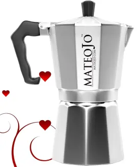 X000u9yu71 Mateojo One Cup Espresso Maker Stovetop Moka Pot Rare Size Ships Fast