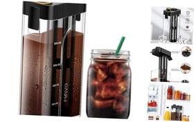 Mavo M-cbc-001 Cold Brew Coffee Maker Iced And Tea Brewer 34 Oz Bpa Black