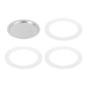 Meccanixity Mea231106ee000076 Stovetop Espresso Maker Replacement Aluminium Coffee Pot Parts With 1pcs Filt