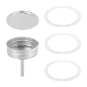Mea231106ee000084 Meccanixity Stovetop Espresso Maker Replacement Aluminium Coffee Pot Parts With 1pcs Filt