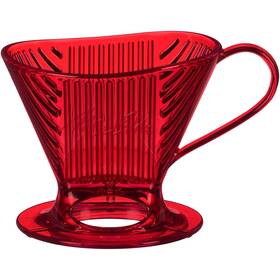 Melitta M641310 Signature Series 1 Cup Pour-over Coffee Brewer Tritan Red