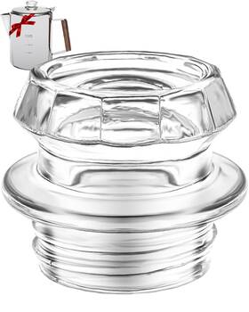 Mereza 5563142 Coffee Percolator Glass Top Replacement Pack Of 1 Transparent