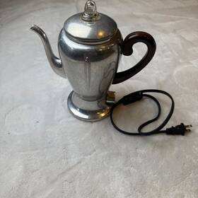 Mirro 101m Vintage Mirro-matic Electric Percolator 5 Cup Aluminum Coffee Maker Usa