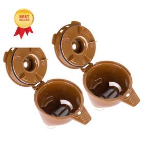 Misfart 49974 2-pack Single Serve Brew Basket For Hamilton Beach Coffee Filter Brown