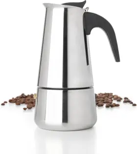Mixpresso 726084899025 6 Cup Greca Stovetop Espresso Pot 300ml/10oz Moka With Coffee Per