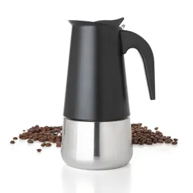 Mixpresso 897038503414 6 Cup Greca Stovetop Espresso Maker 10oz Moka Pot With Coffee Perco
