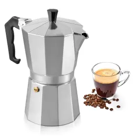 Mixpresso 897038504640 6 Cup Moka Pot Espresso Cuban Coffee Maker Fo
