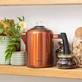 Mixpresso Cpcpp-5 Stainless Steel Stovetop Coffee Percolator Pot 37oz 5-8 Cup