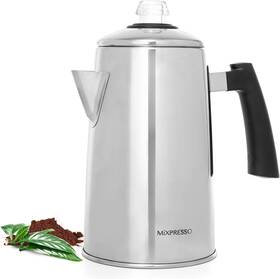Mixpresso Cpltr-12ss Stainless Steel Stovetop Coffee Percolator 12 Cup