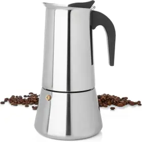 Stprc-12 Mixpresso 12 Cup Greca Stovetop Espresso Maker 600ml/20oz Moka Pot With Coffee