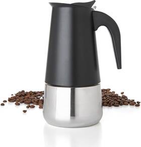 Mixpresso Stprc-6blk 6 Cup Greca Stovetop Espresso Maker 10oz Moka Pot Black