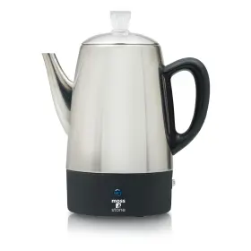 Epltr-8ms Moss & Stone And Percolator Coffee 54 Oz - 11 Inch H X 9 L 5.7 W Silver
