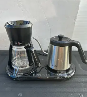 Mr. Coffee 072179237181 All In One Pour Over Brewer Black Stainless