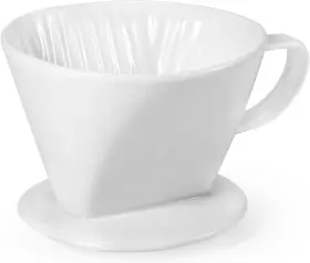 Noarixa 313025224277 Pour Over Coffee Dripper Ceramic Maker With 3 Holes Flat Botto